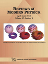 REVIEWS OF MODERN PHYSICS雜志封面